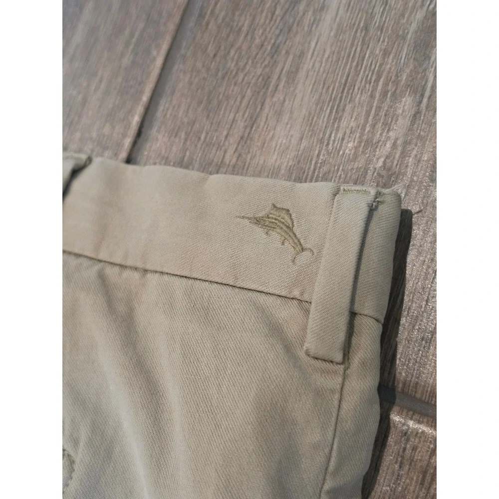 Tommy Bahama Boracay Chino Pants Mens 46x32 Khaki Tan Cotton Tencel Stretch